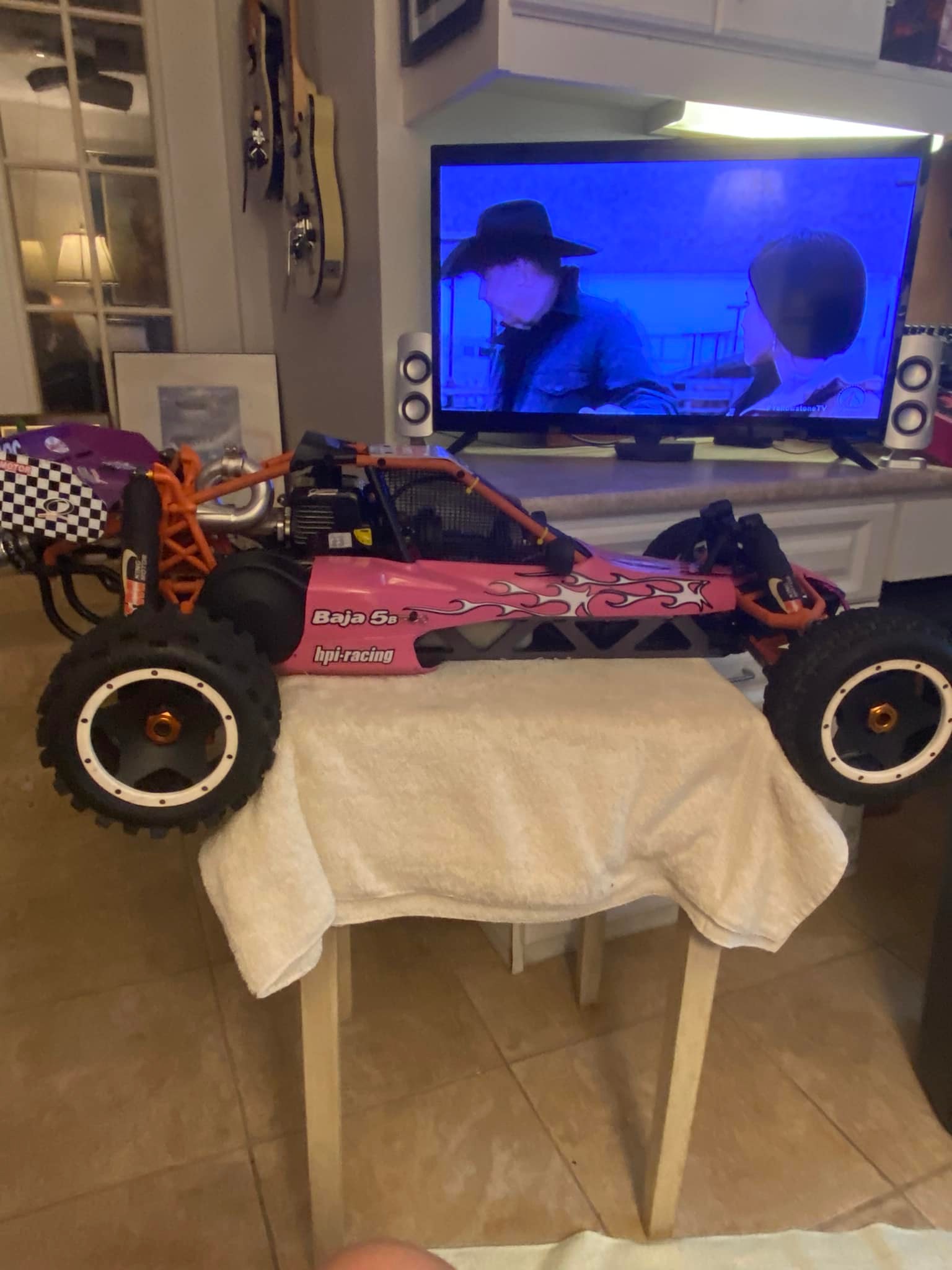 Kit Roll Bar XJM Nero Per HPI KM Baja 5B 5T 5SC Scala 1/5 A Benzina - Foto 4
