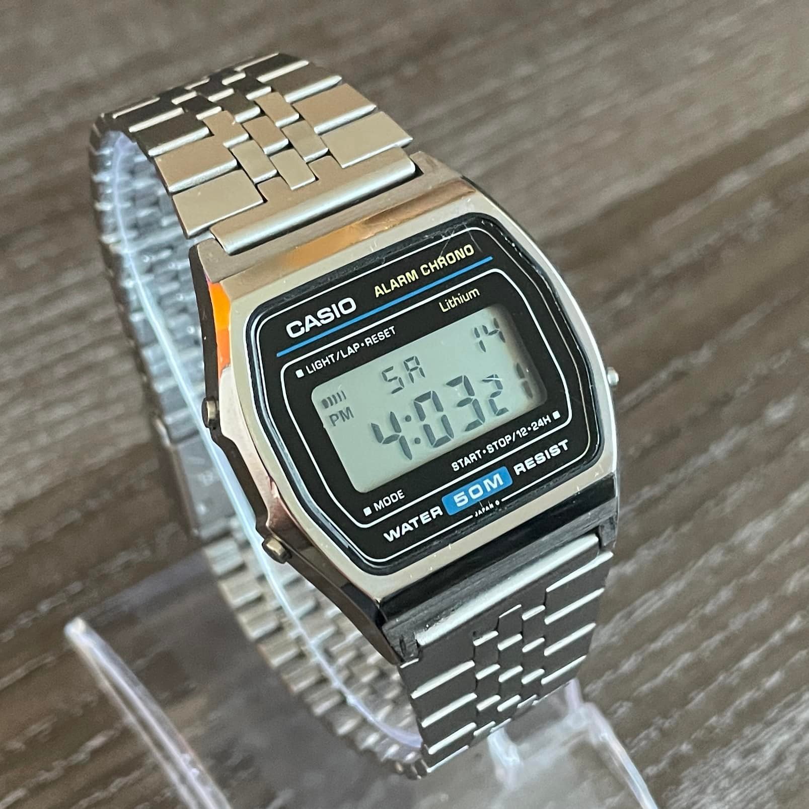 Here's my Casio W-39 from 1986. As this has a 593 module it's