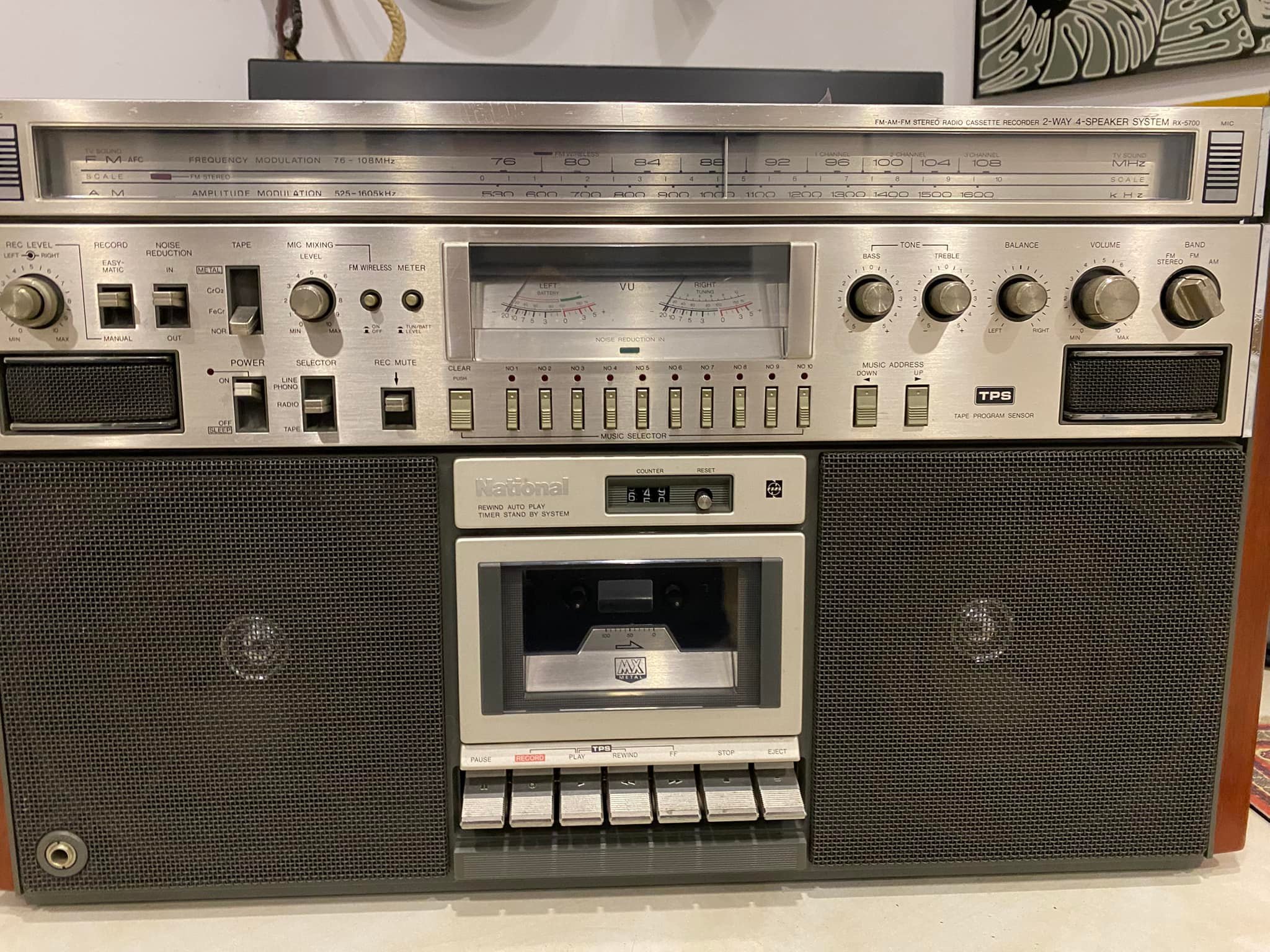 National RX-5700 ☆ナショナルnational大型ラジカセ RX－5700 整備