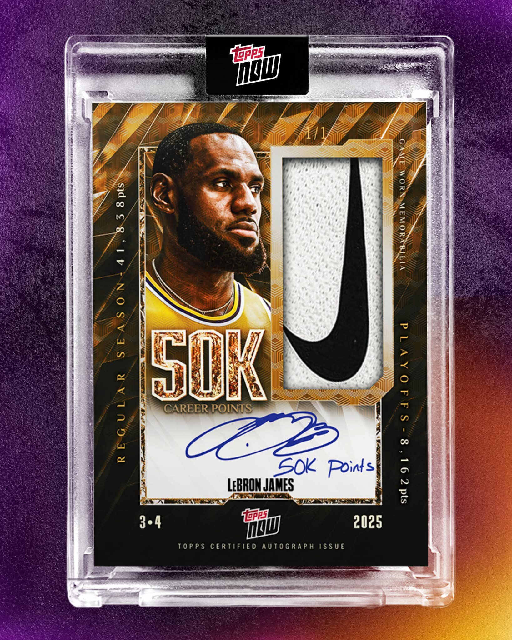 Jamal Murray Swish Stitch Relic card from Topps
