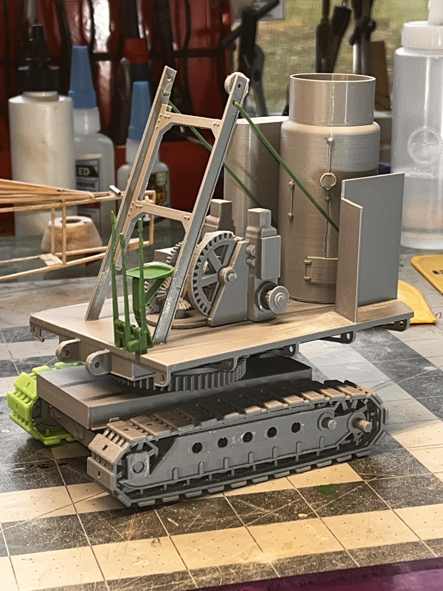 1915 Erie B2 Steam Shovel Model Progress