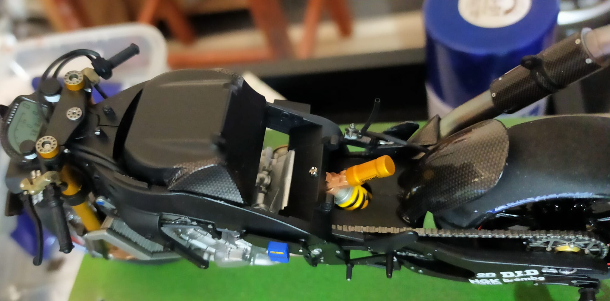 Current build Tamiya Yamaha YZR-M1 04 No upgrades except carbon