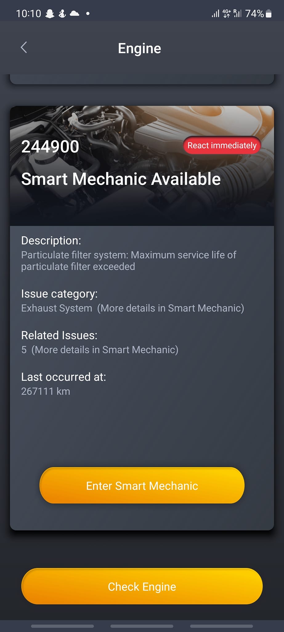 Just had the drivetrain fully come up and scanned it. For the