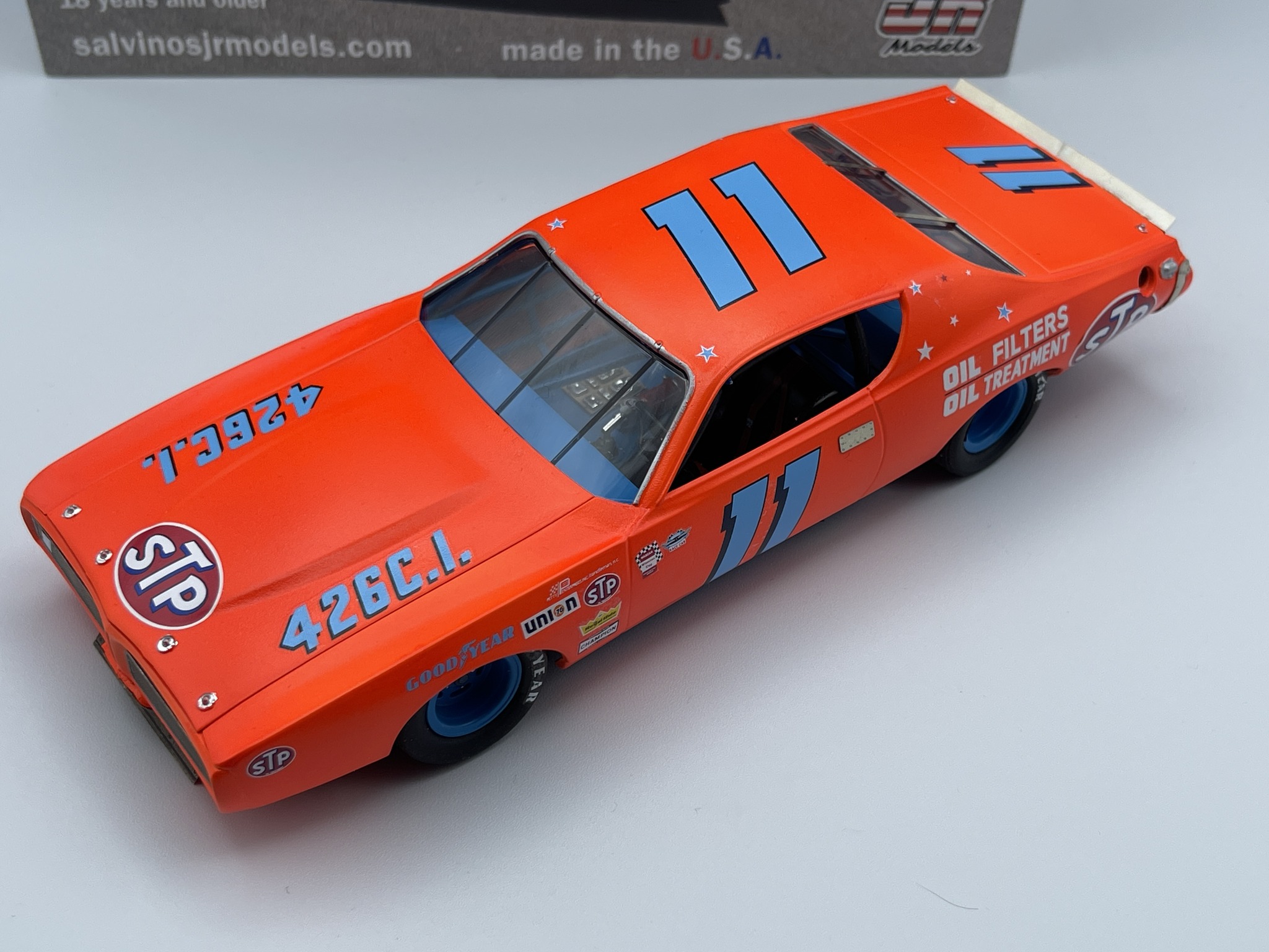 Salvino JR Models '78 Monte Carlo NASCAR Circus Circus Buddy Baker 1/25 Scale Model Kit
