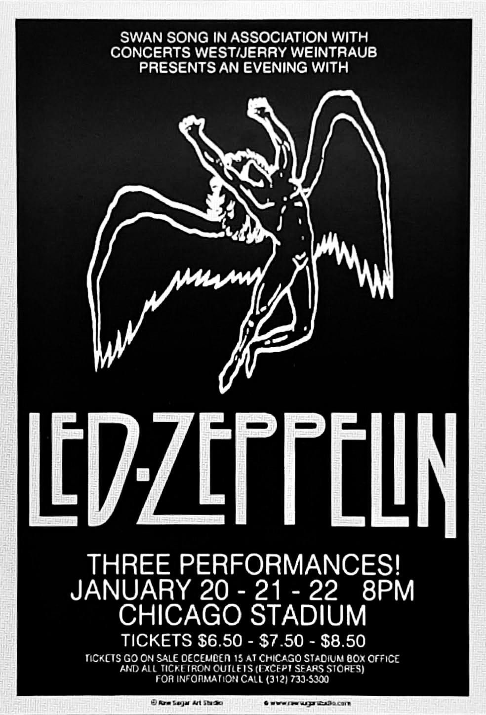 Led Zeppelin's 1975 Physical Graffiti Tour at Chicago Stadium