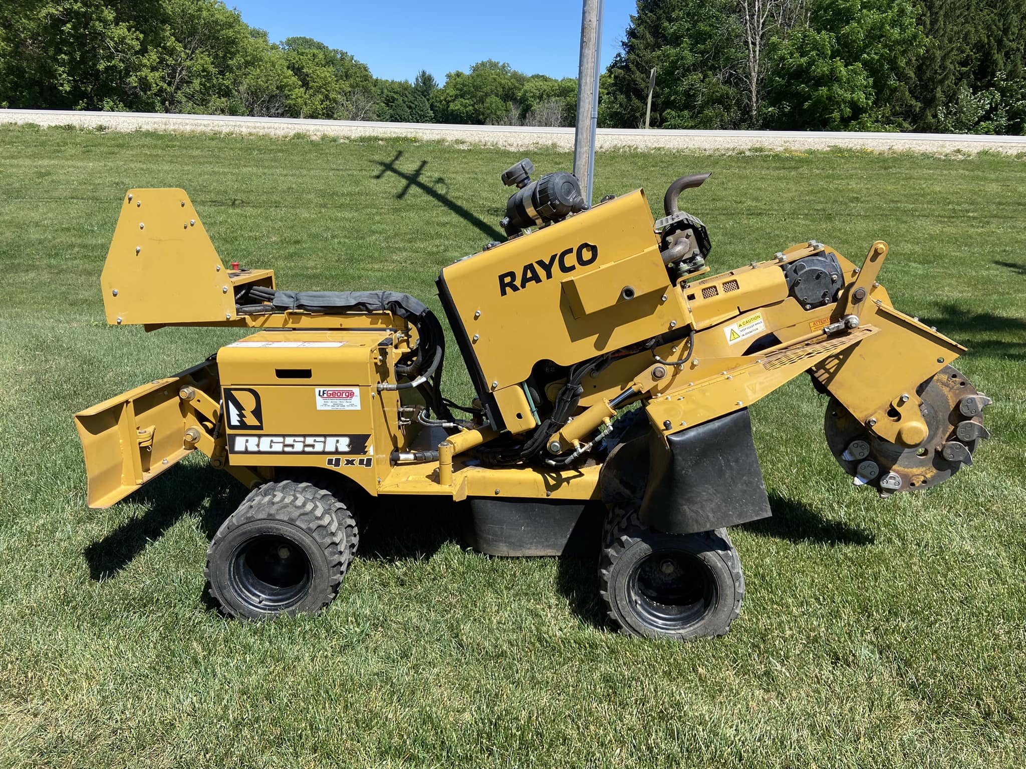 What is a used 2019 stump grinder engine worth with 650 hours?
