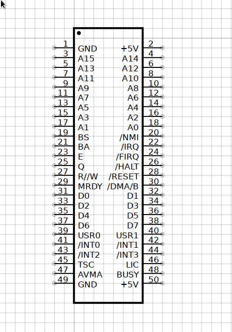 Motorola 6809 Verilog module implementation