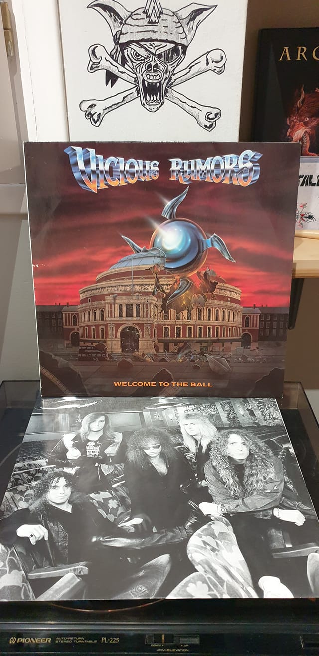 Vicious Rumors signed 1991 promo poster