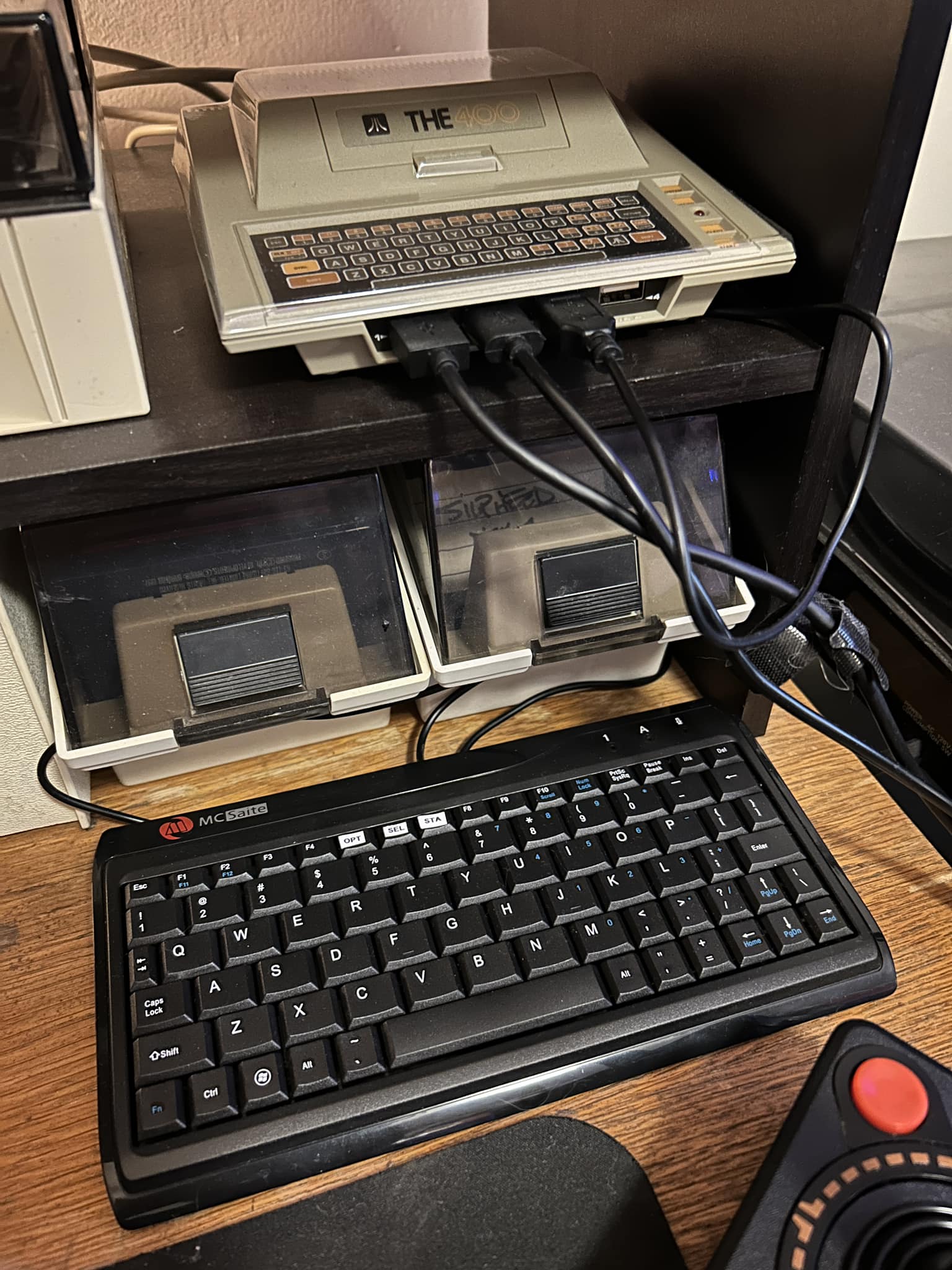 Compact keyboard solution for Atari 400 mini