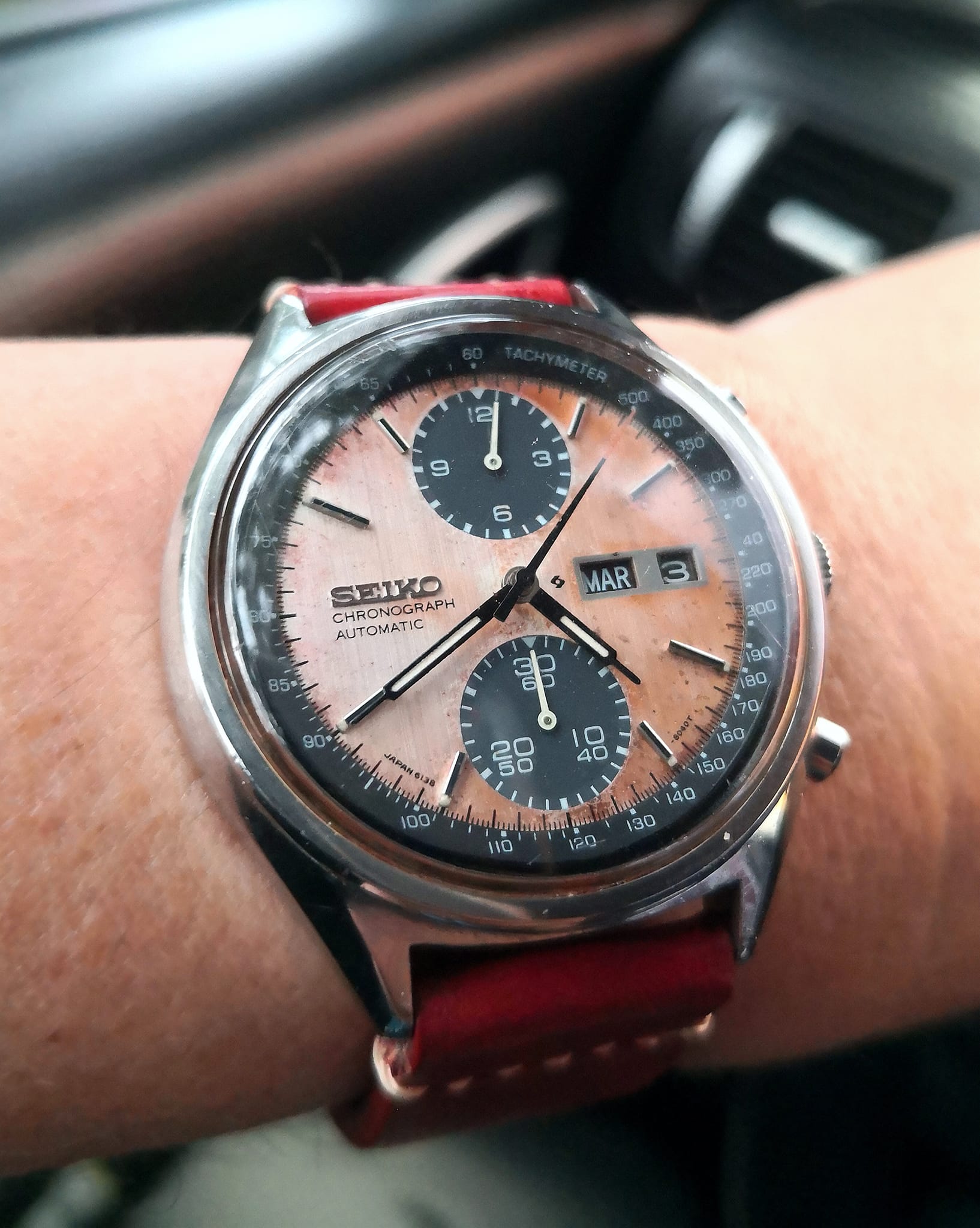 Vintage Seiko chronograph watch