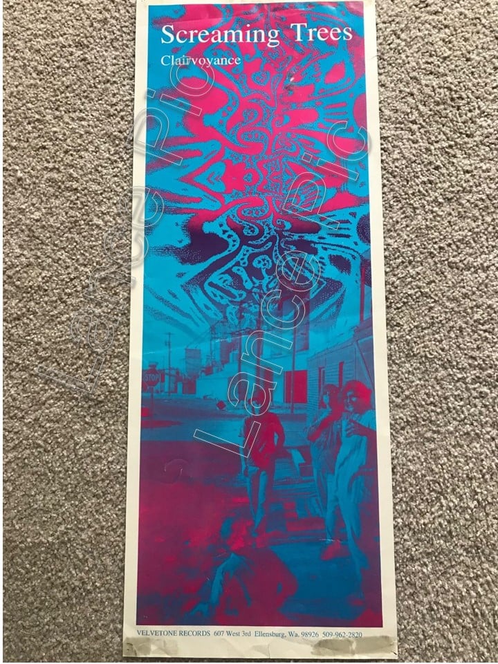 Screaming Trees 1986 Clairvoyance album poster