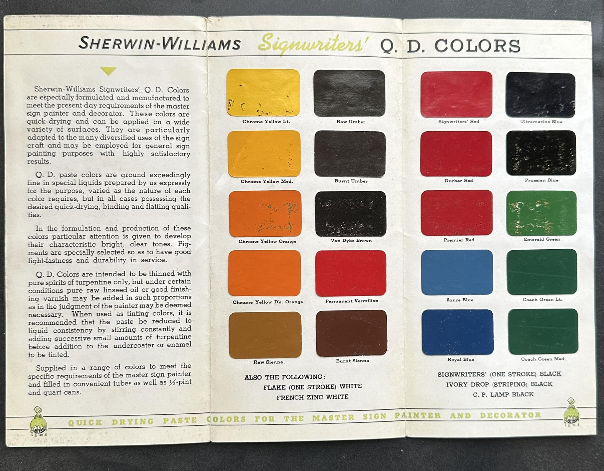 1939 Sherwin-Williams color guide catalog