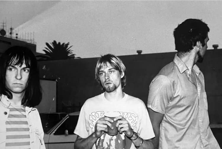 NIRVANA(90'S) KURT PHOTO / BLK NIRVANA 90's T-shirt Vintage / Kurt