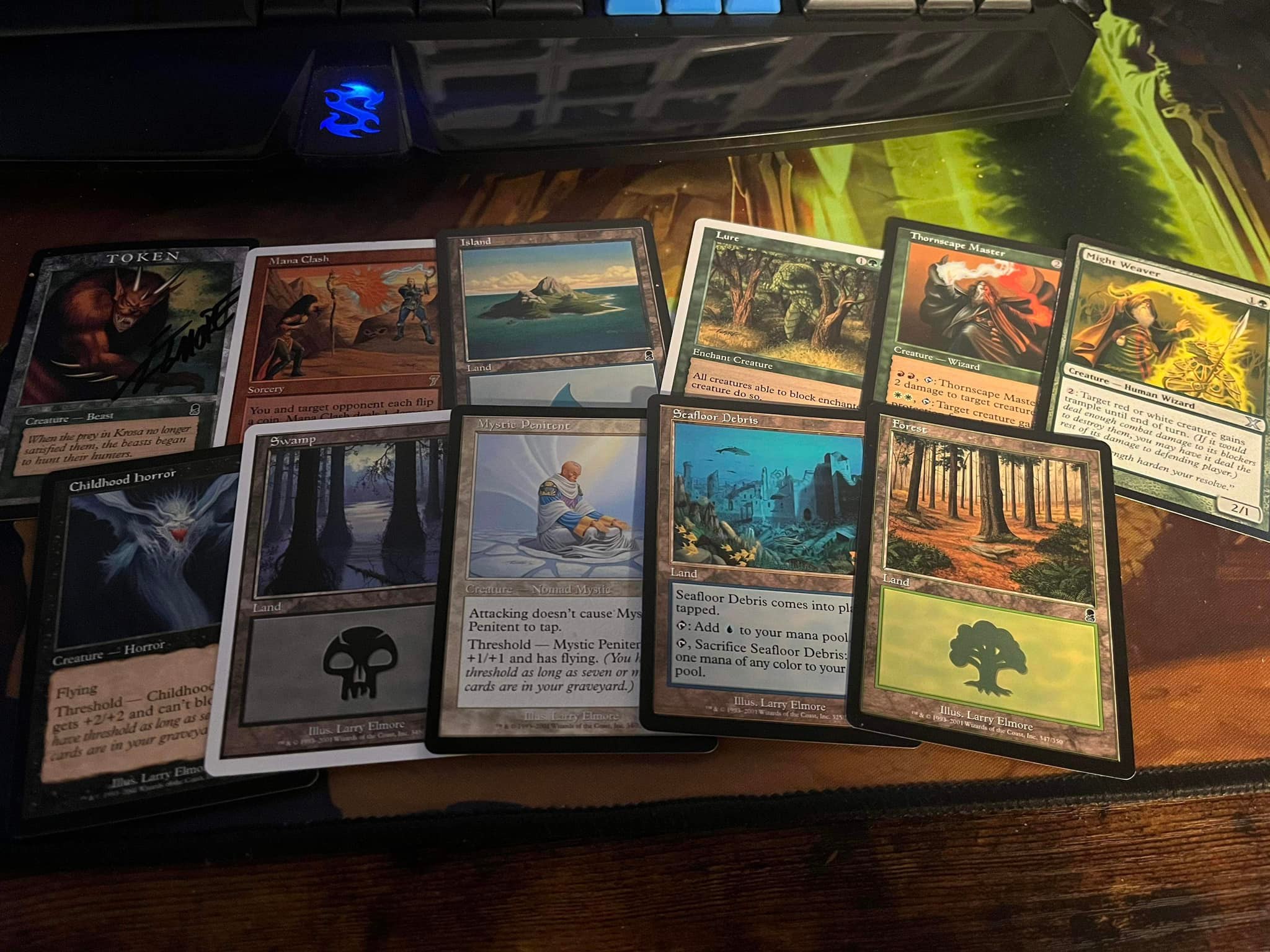 Jason Engle sent signed cards and artist proofs