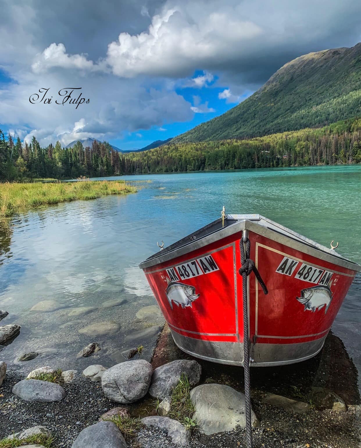 Cooper Landing! My favorite place! Beautiful water color!! ????