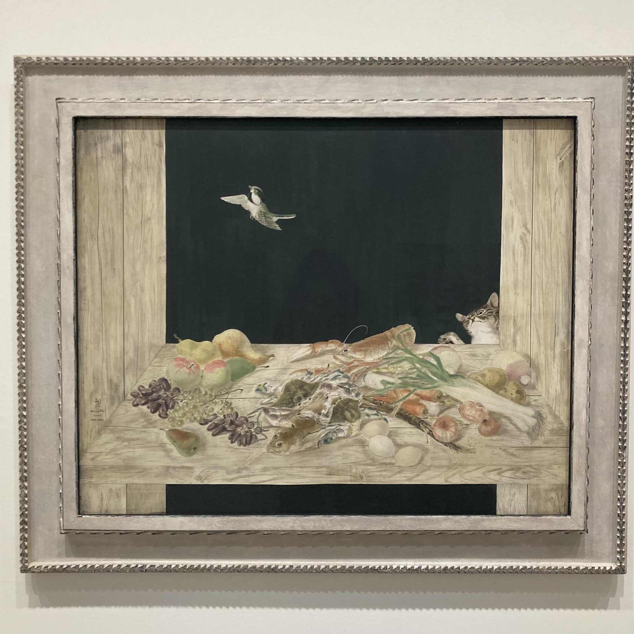 Tsuguharu Fujita, dit Léonard Foujita: Nature morte avec un chat