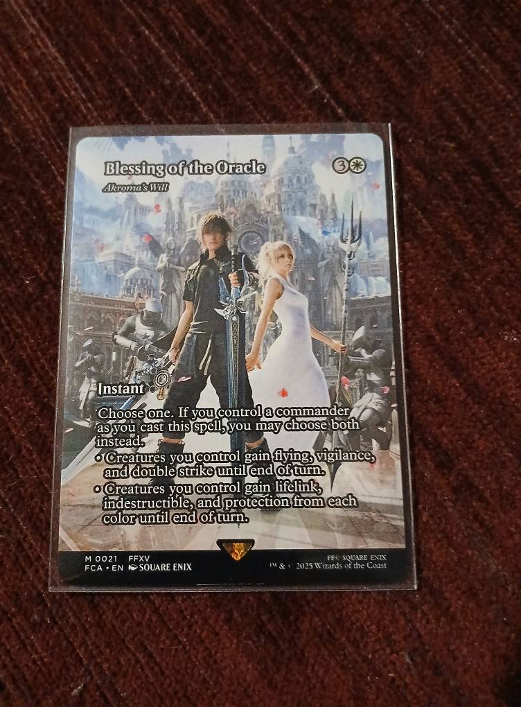 mtg final fantasy blessing of the oracle If you control a commander as you cast this spell 2025 MTG Final Fantasy Through