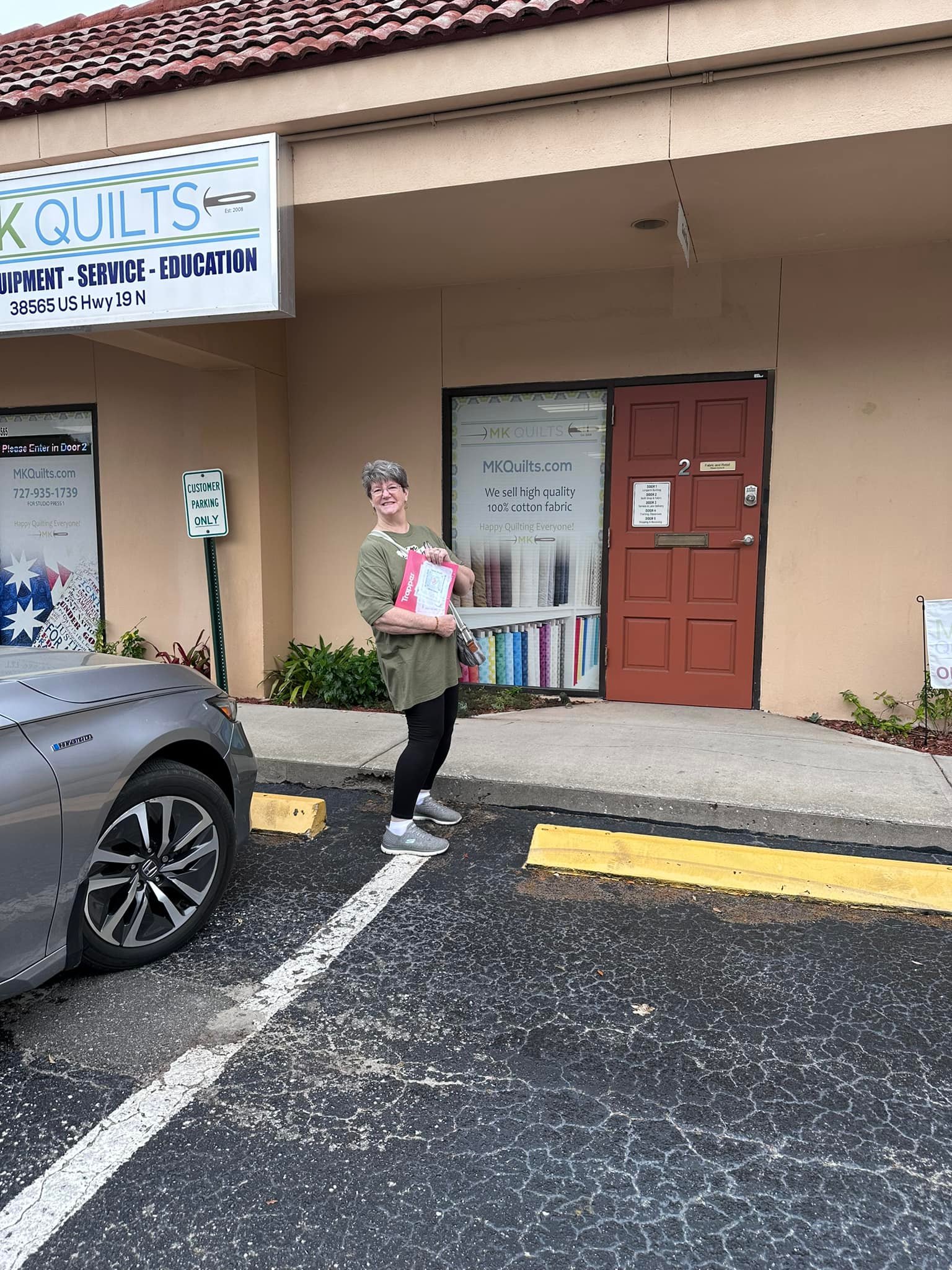 Visiting quilt shops in Lake City on the All Florida Shop Hop