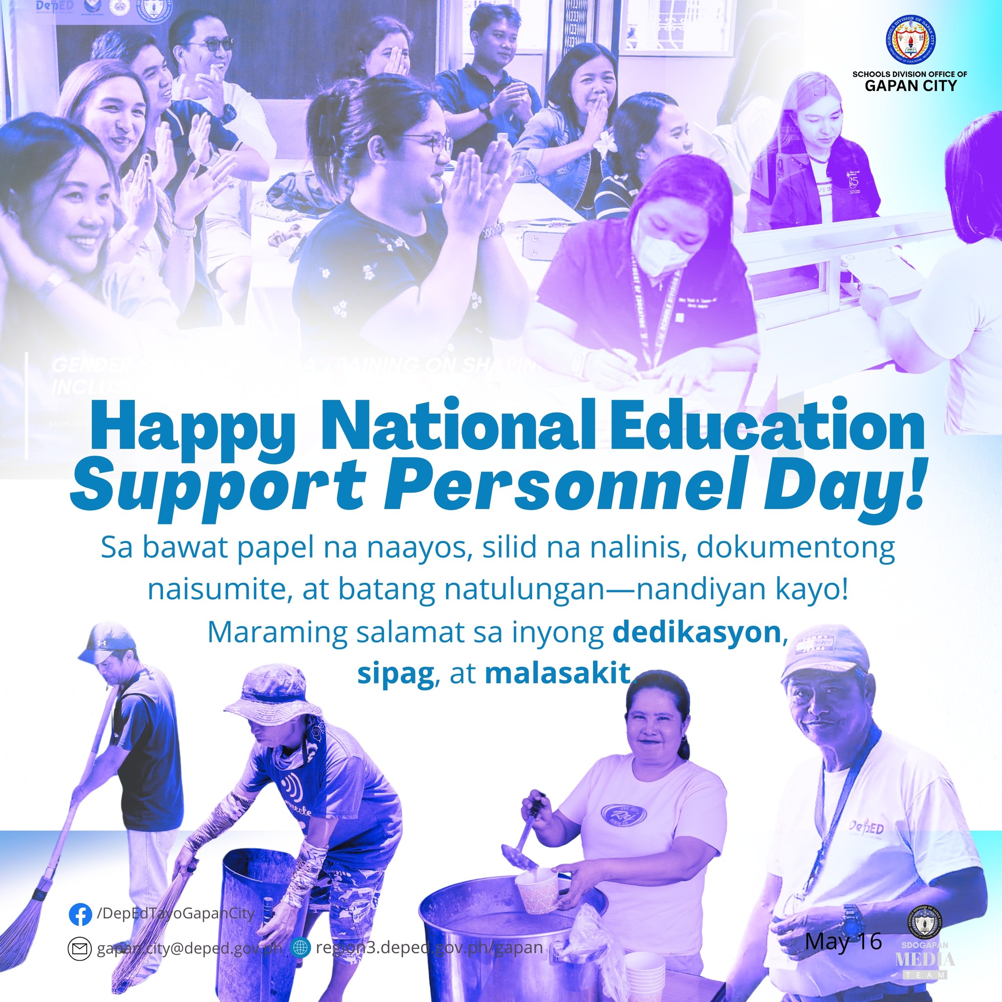 DepEd - Happy National Education Support Personnel Day! Hindi man nasa ...