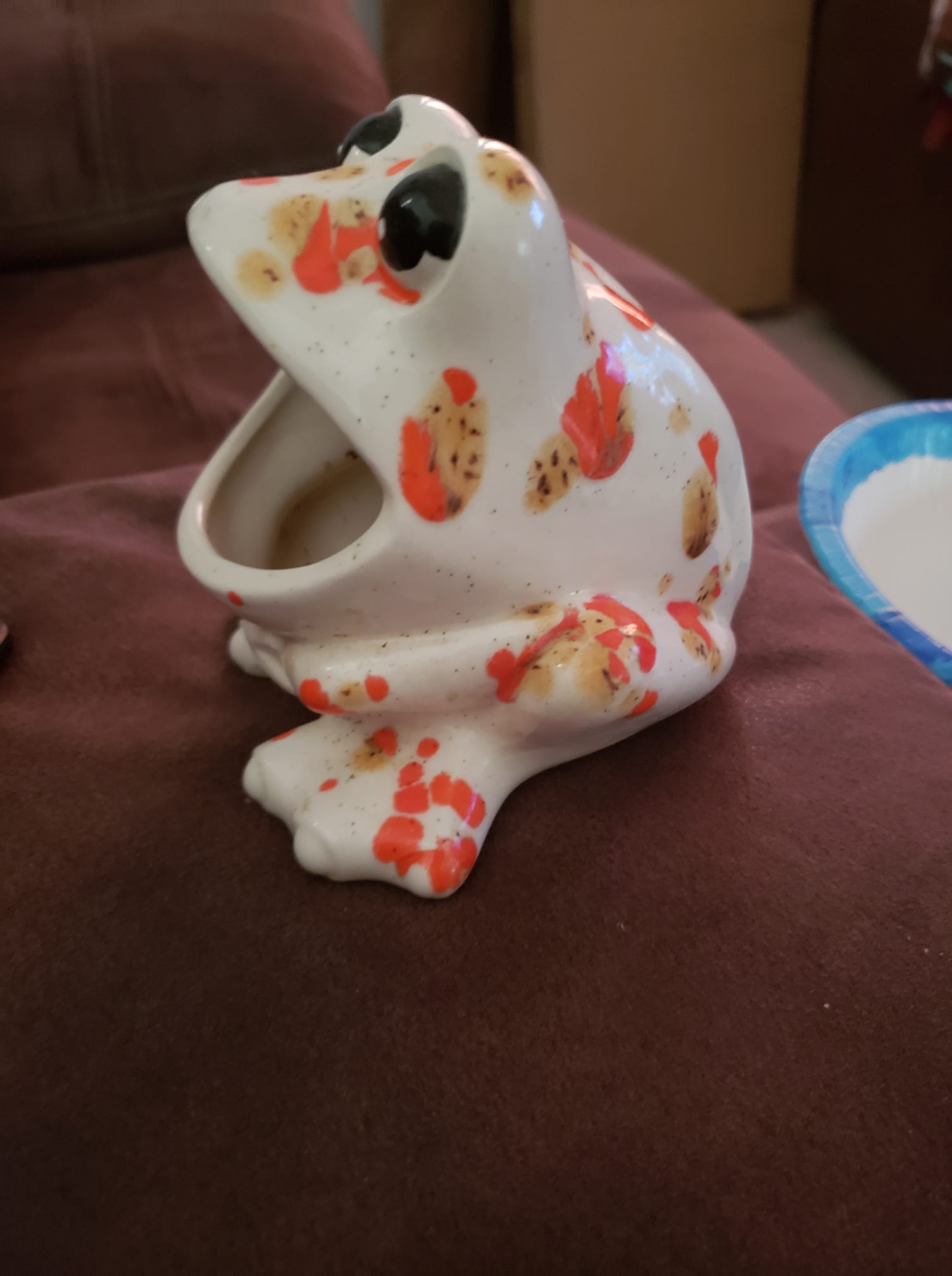 Vintage Avon frog soap dish from childhood memories