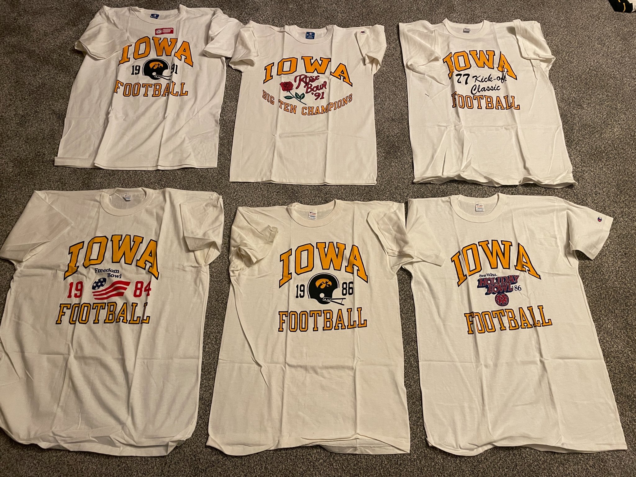 You are looking at some Vintage Champion Brand Iowa Hawkeyes T 