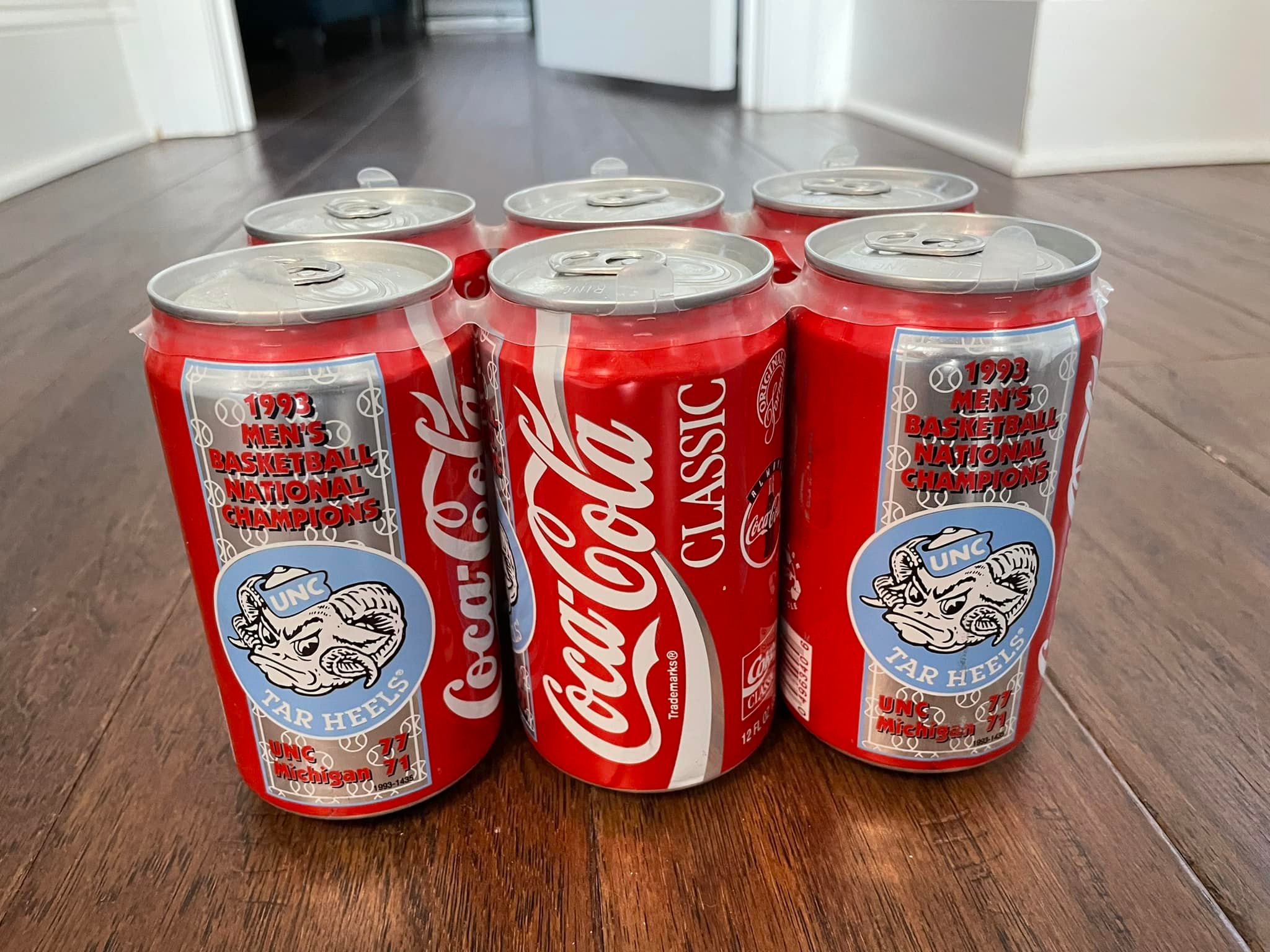 1982 NCAA champions retro soda cans