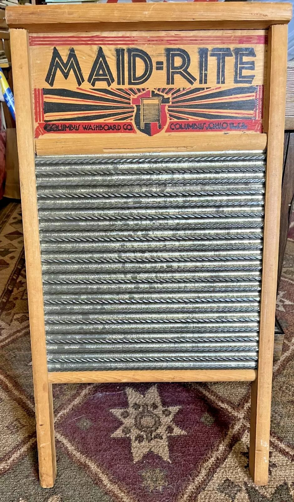 Vintage 12x24 old washboard. Maid Rite. $40.00 OBO. No deliveries