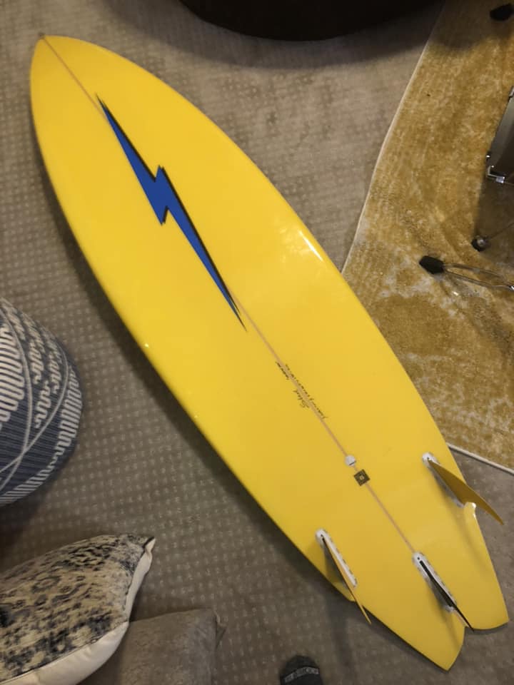 Sunday sexy board An early 80's Team Lightning Bolt shaped by Tom