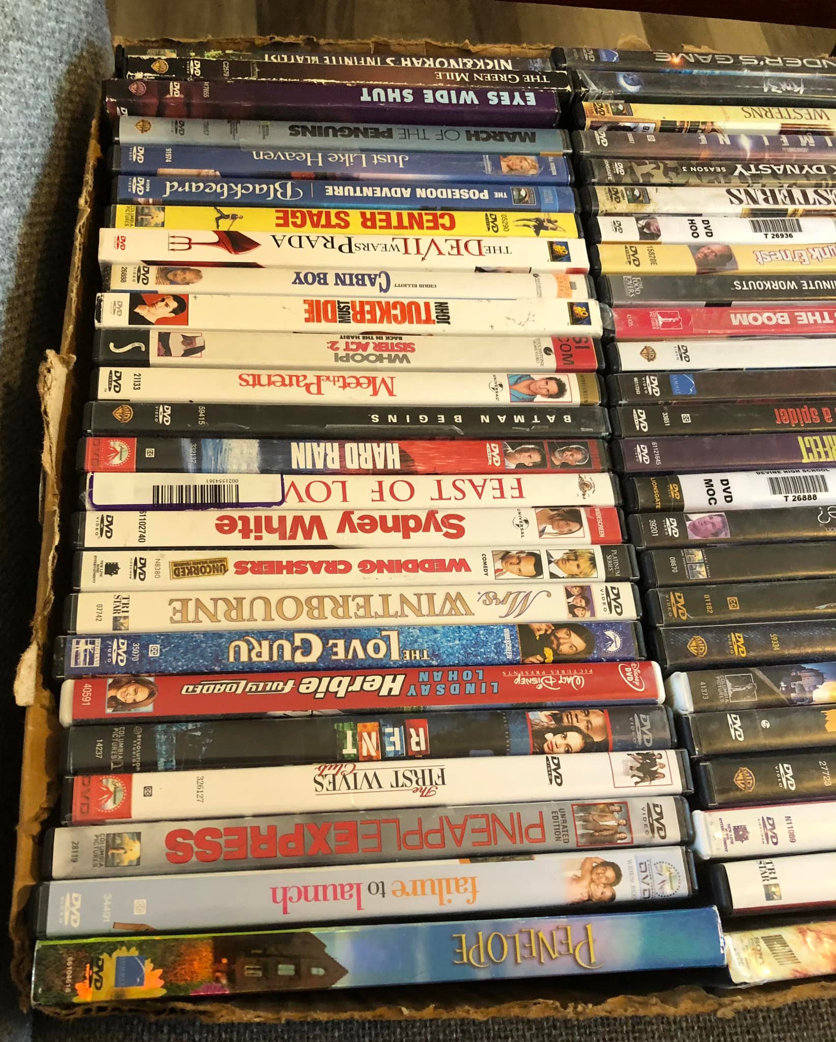 110 DVDs some Blu-ray's $85 free shipping in the USA