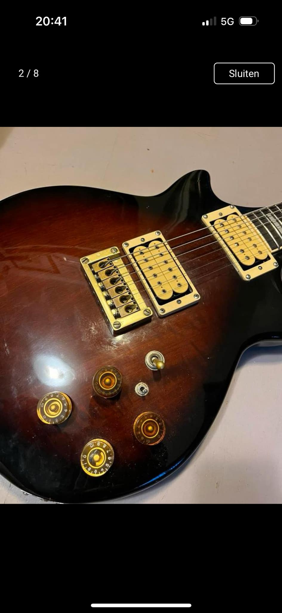 Pearl Export custom guitar with DiMarzio pickups