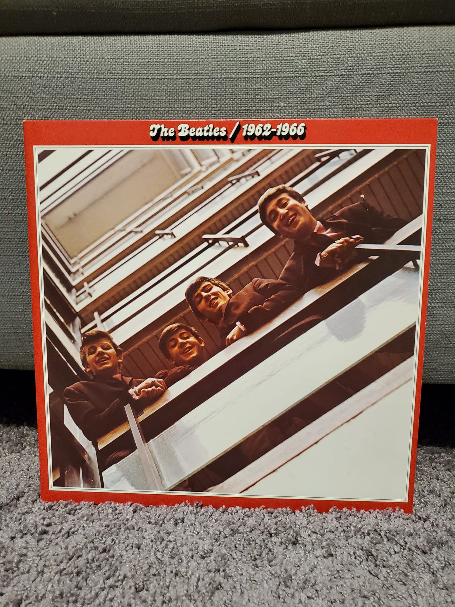 Rare Beatles Red Album with blue error labels