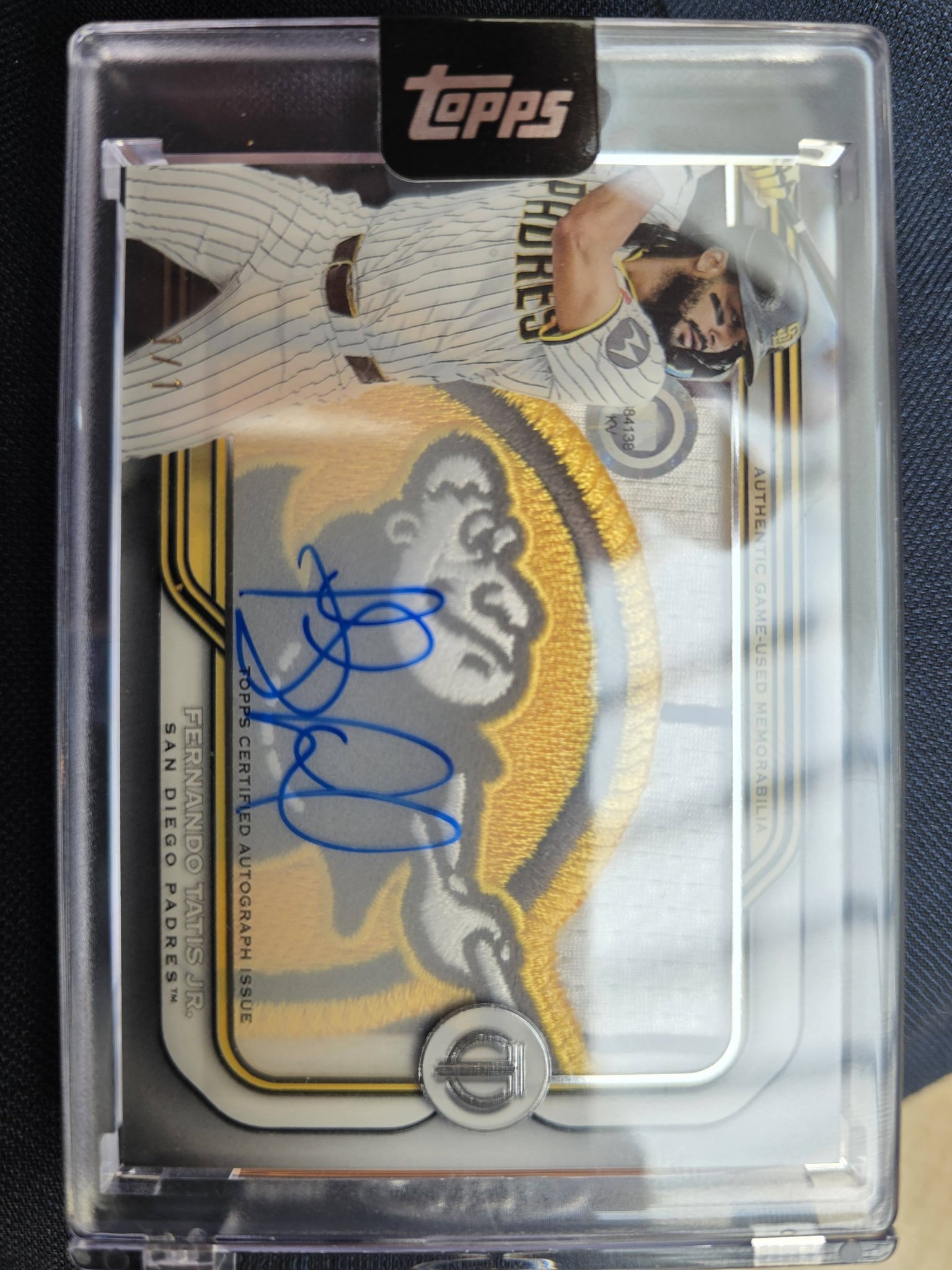 2021 Topps Tribute Fernando Tatis Jr. 1/1 Prime Patch Relic Auto Card