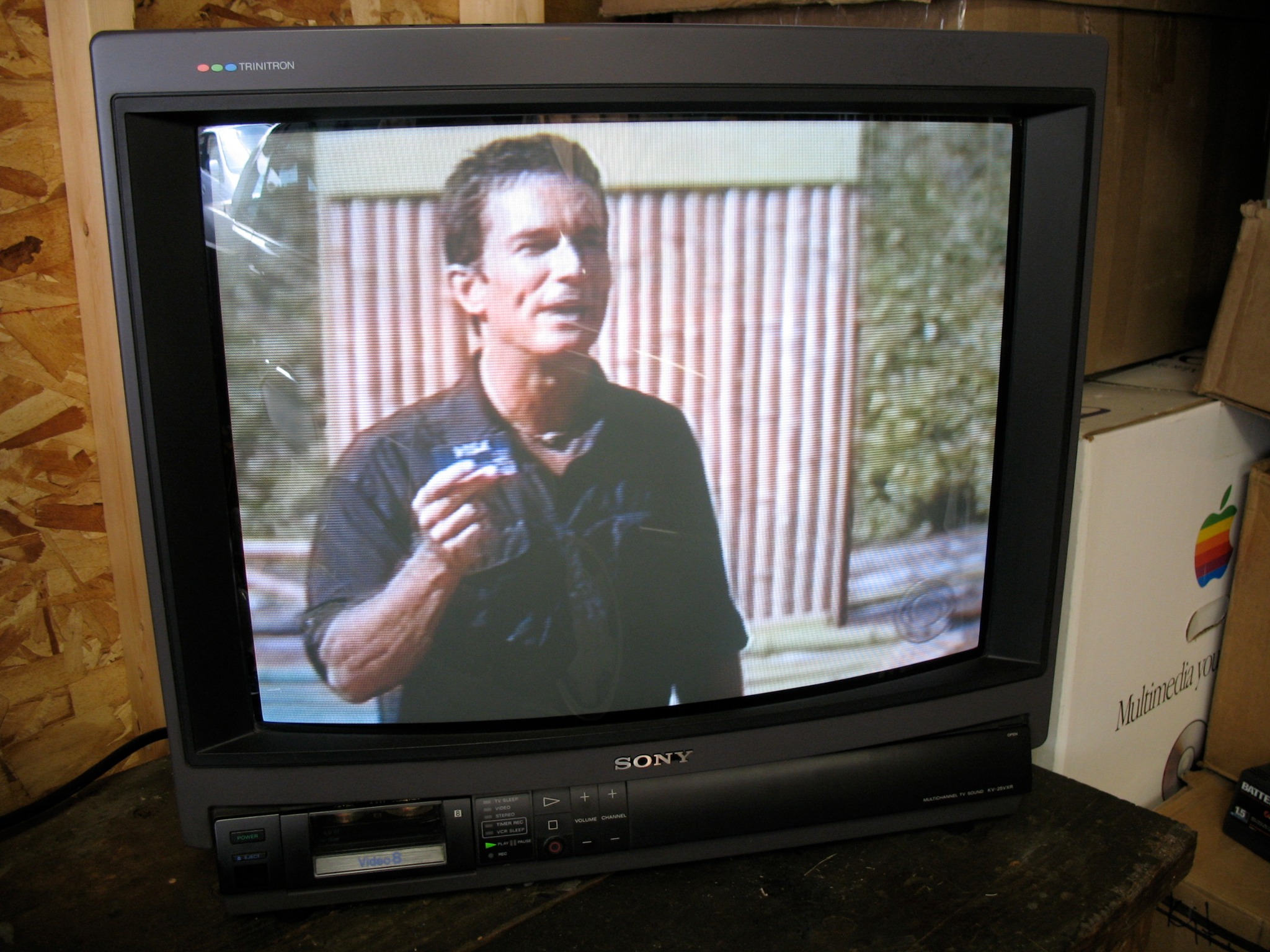 Vintage Sony TV with 8mm video deck