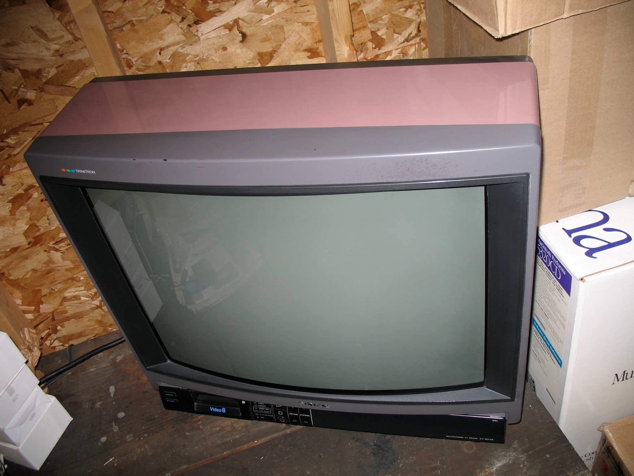 Vintage Sony TV with 8mm video deck