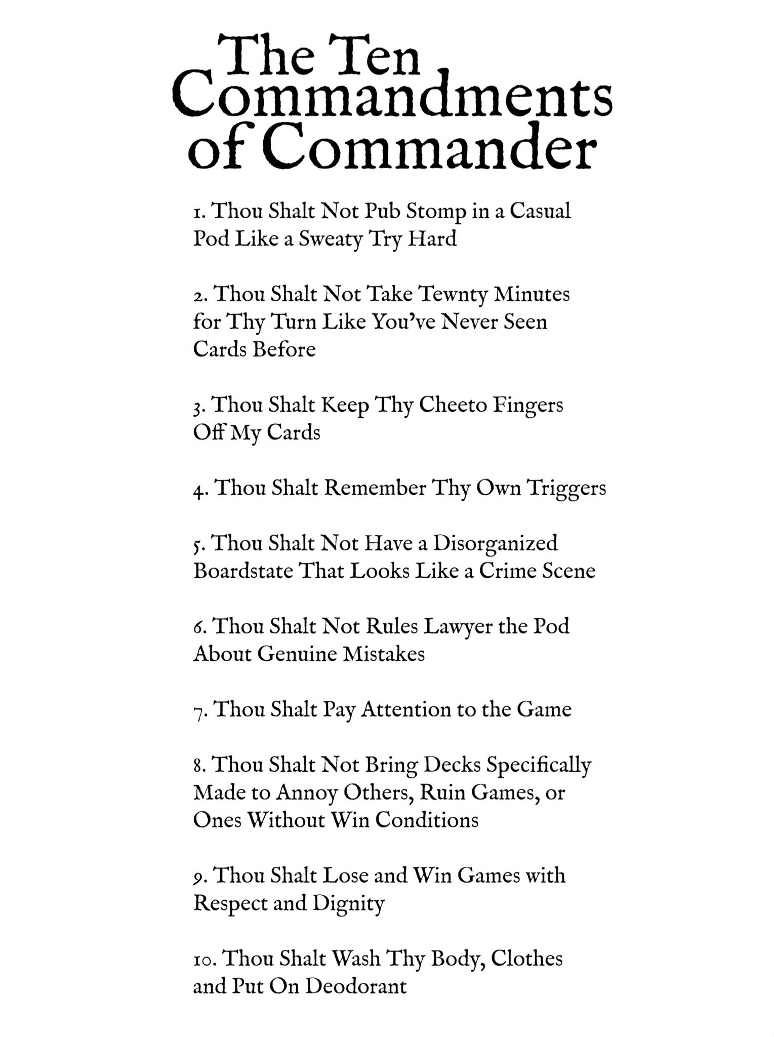 mtg commander decks rules Magic: The Gathering Starter Deck Bundle  Includes All 5 : Toys & Games Can you have two of