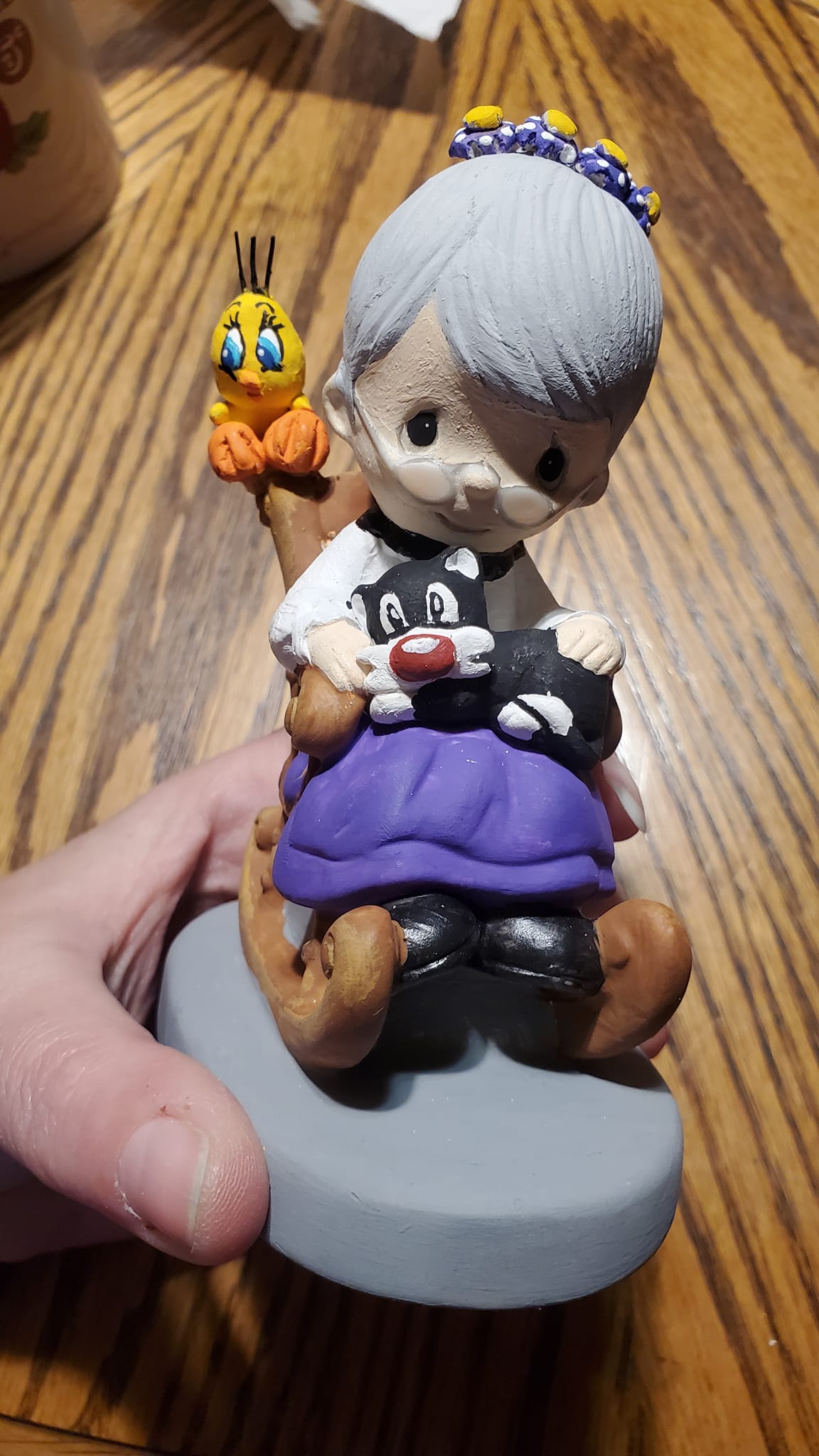 I used a Precious Moments figurine to create Culture Club era Boy