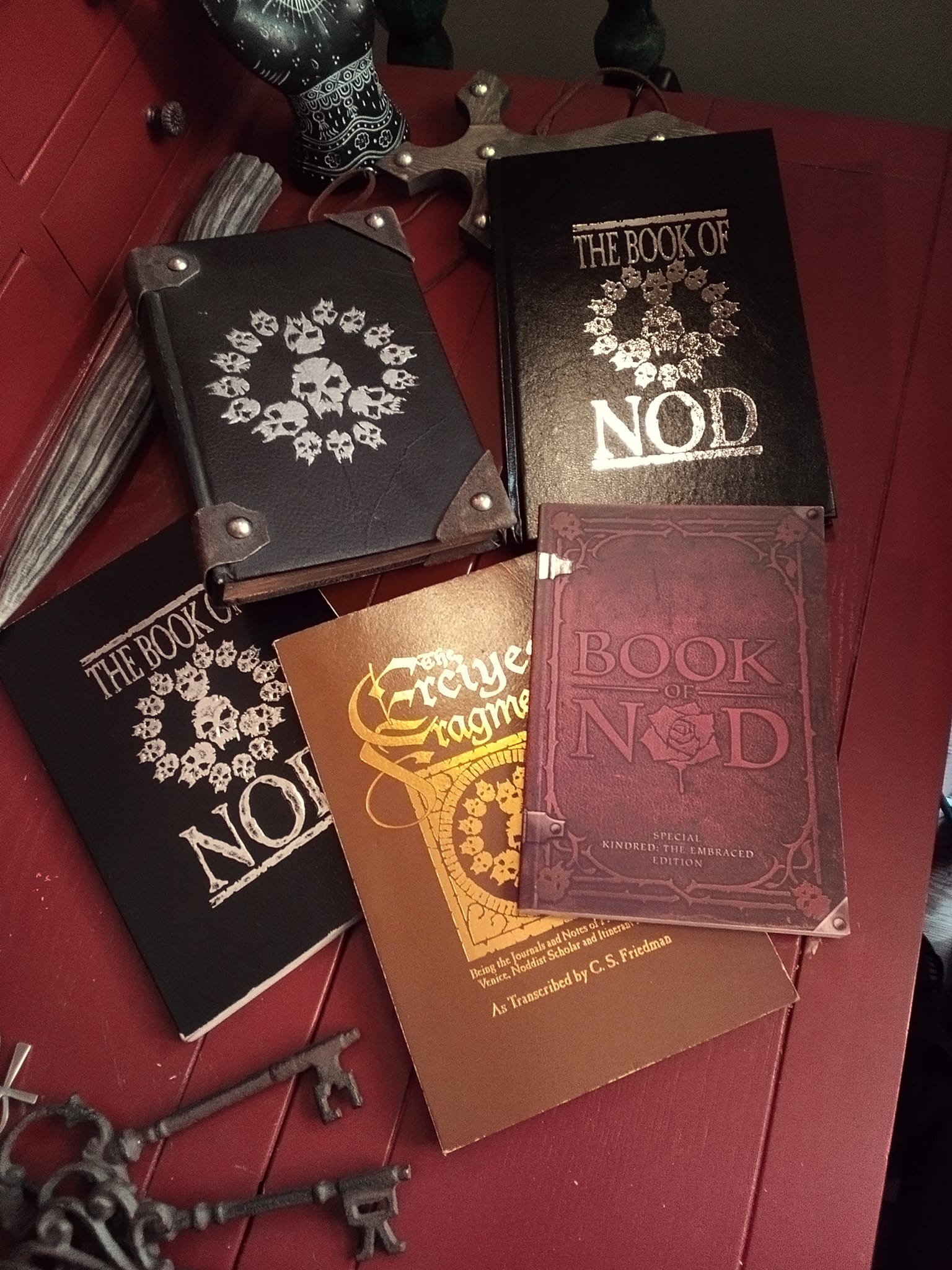 Book of Nod collection with various editions