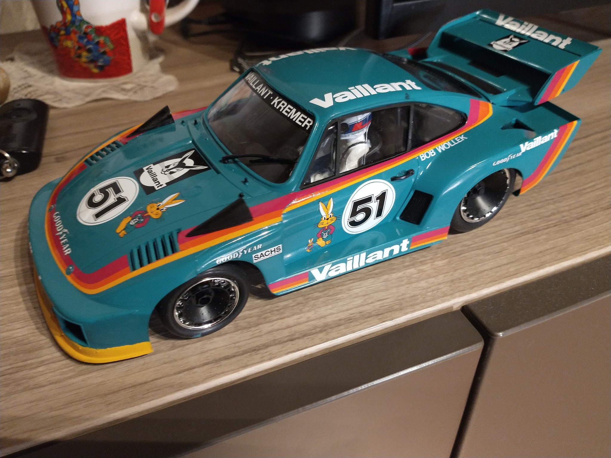 We have the re-released Tamiya 1/20 Porsche 935 Vaillant in stock!