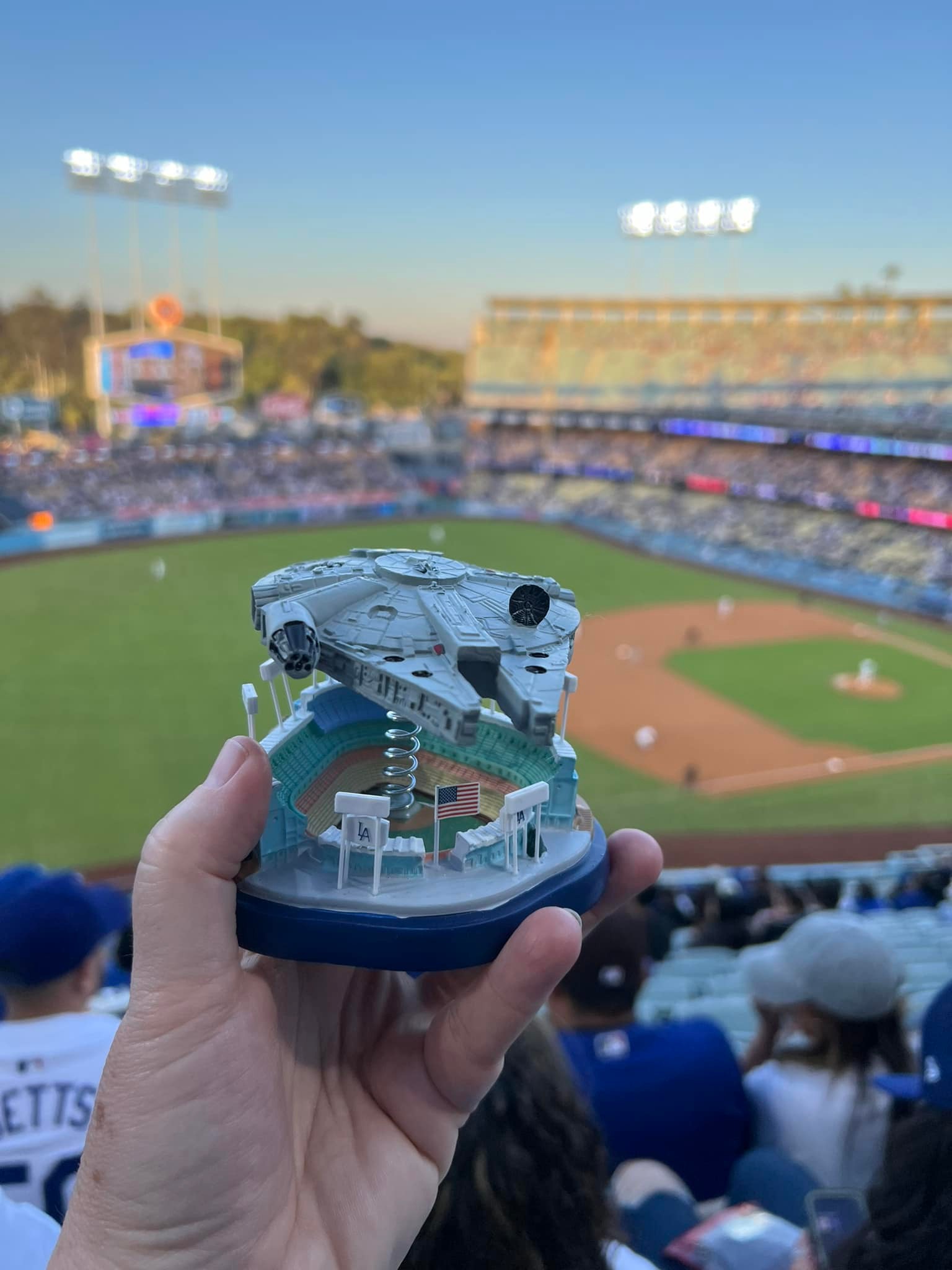 Wherever I go, he goes. Join Star Wars Night at the dodgers