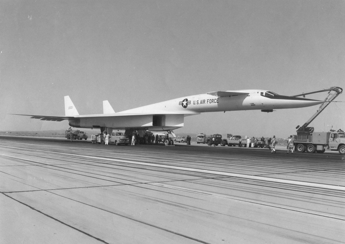 Here is a North American XB-70 Valkyrie, a Mach 3-capable