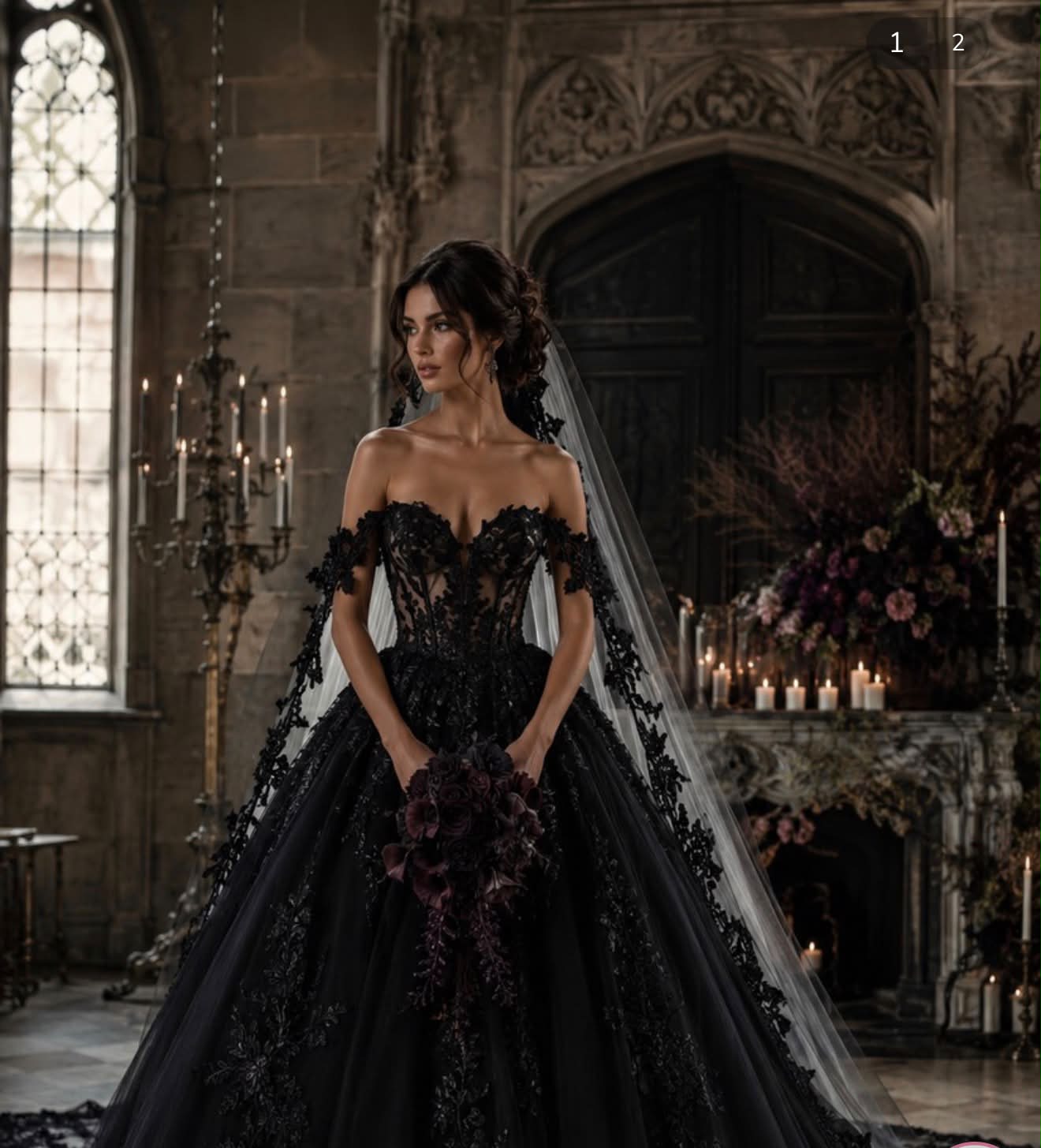 Recommendations for local bridal shops with black dresses?