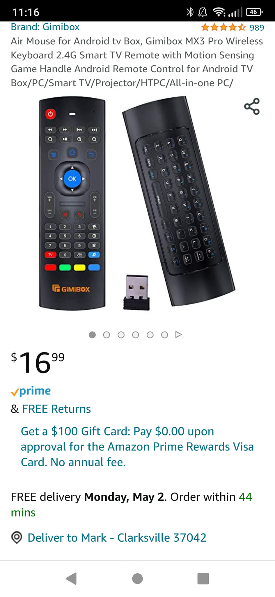 TiVo S6A OEM Genuine Remote Bluetooth Infrared RF Voice URC