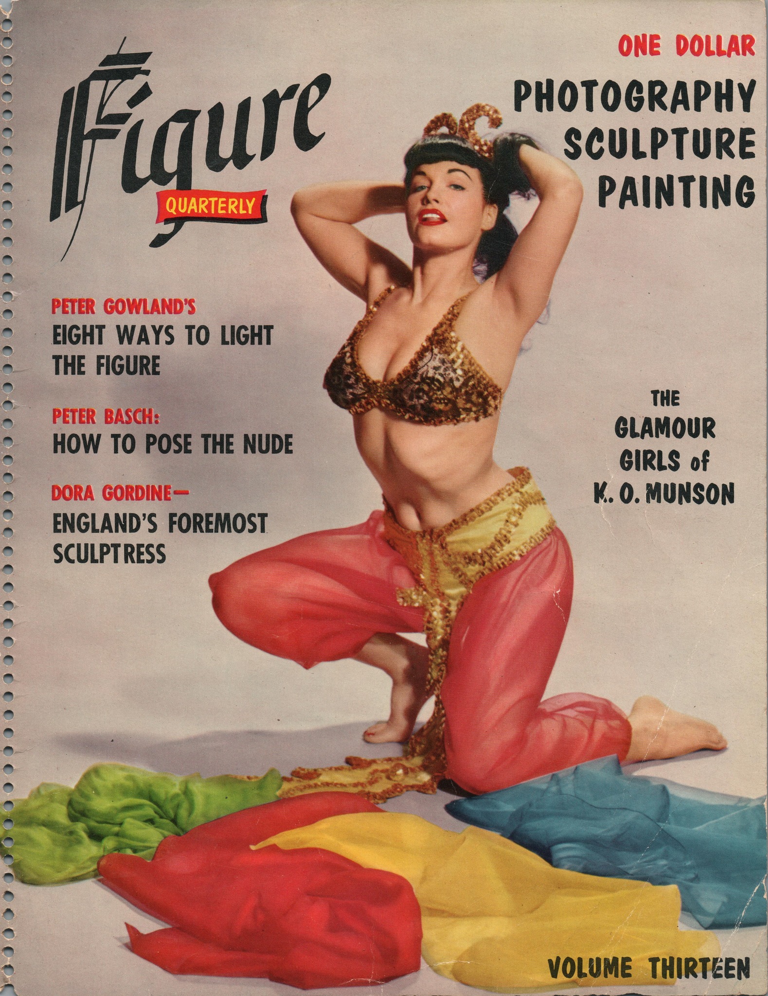 Betty Page on cover of Figure, 1950's.
