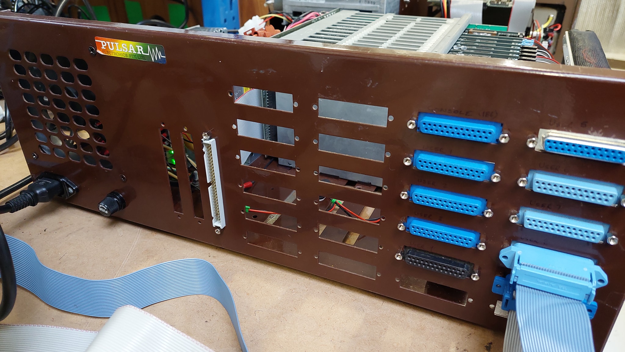 10 processor STD bus TurboDOS 1.4 system with Z80 slaves