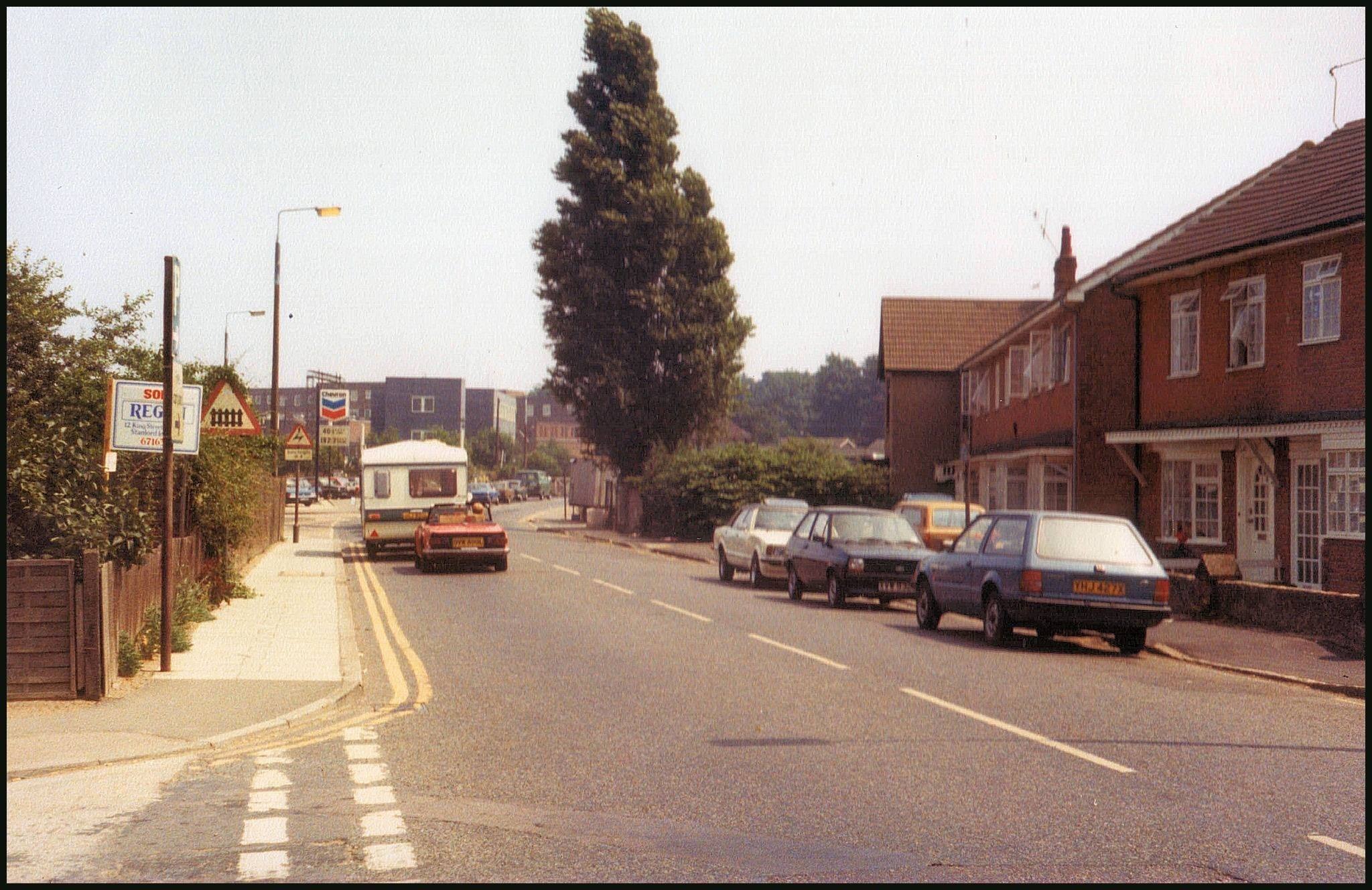 London Road in Stanford le Hope in the 1980s