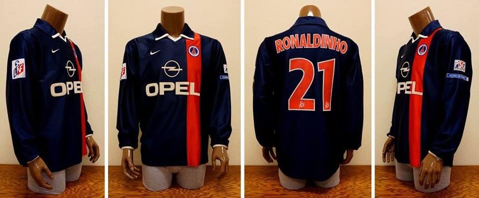 PSG x Ronaldinho A stunning long sleeve PSG home shirt from