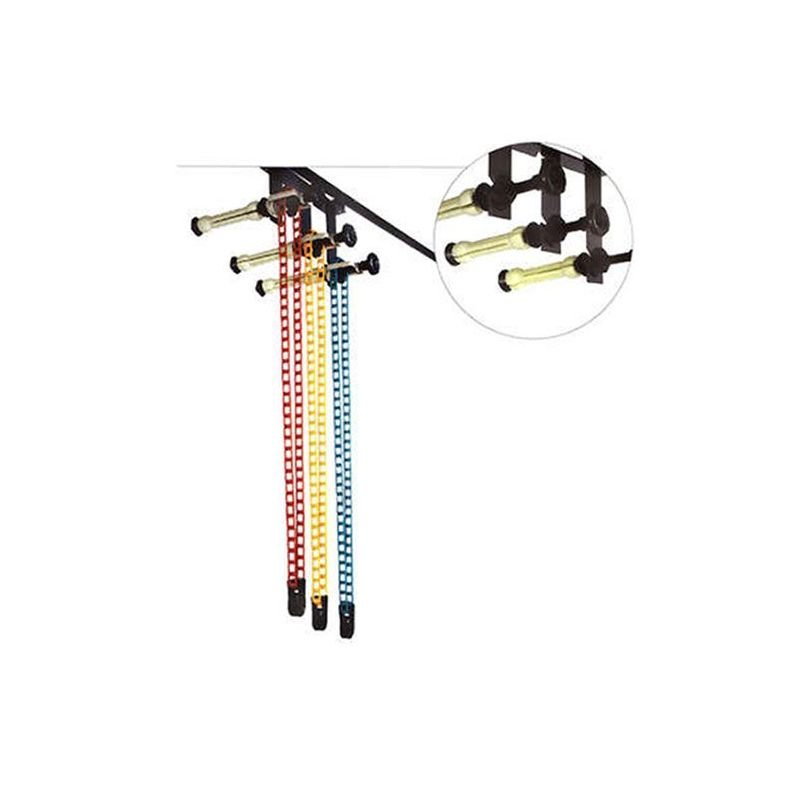 QWORK Soporte Para Fondos De Fotografía De 3 Rollos – Montaje En Pared O Techo, Carga 10kg Por Rollo, Compatible Con Diámetro Interior 50/60mm