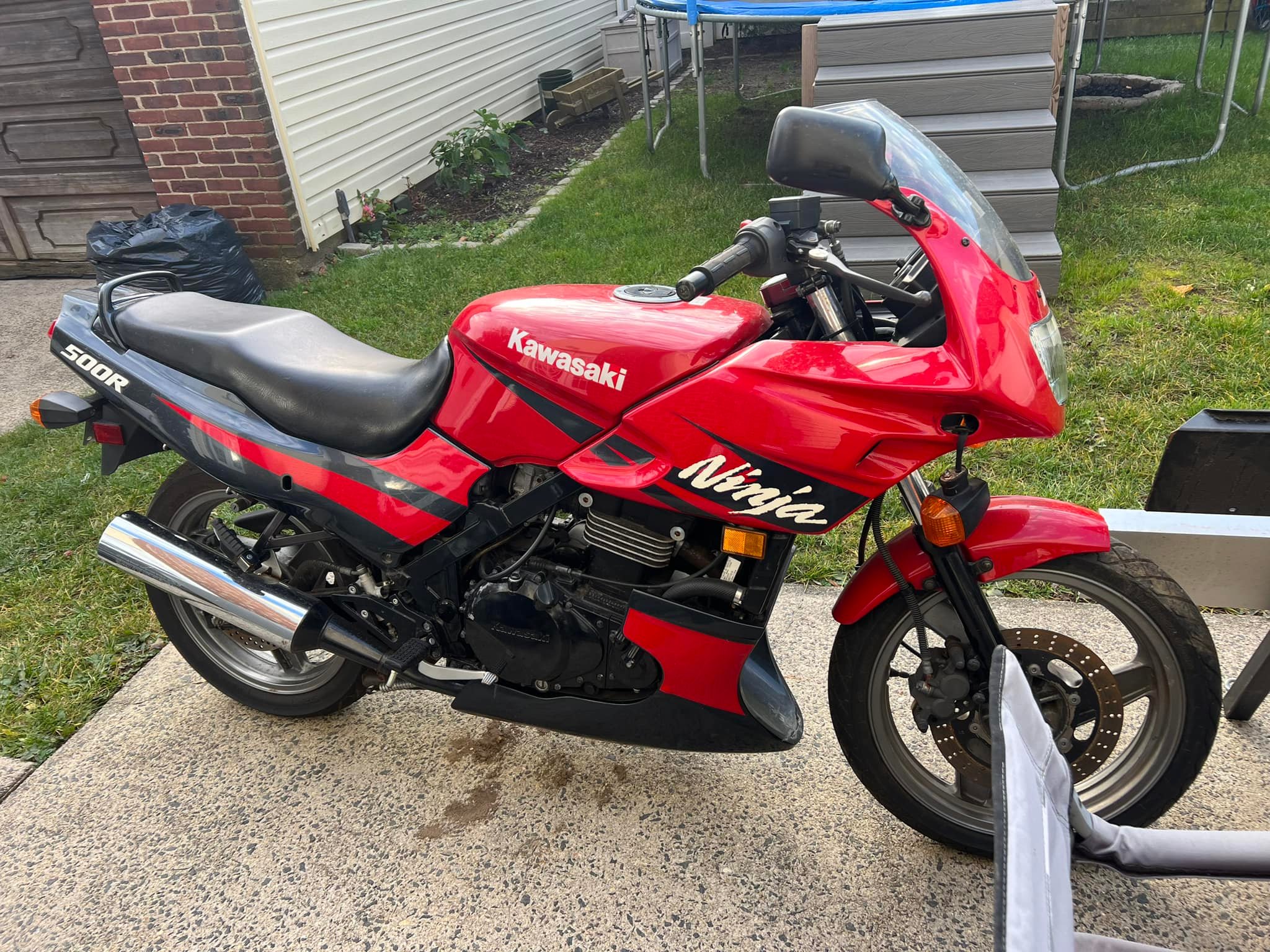 My 2002 Kawasaki Ninja 500R, with only 2278 miles