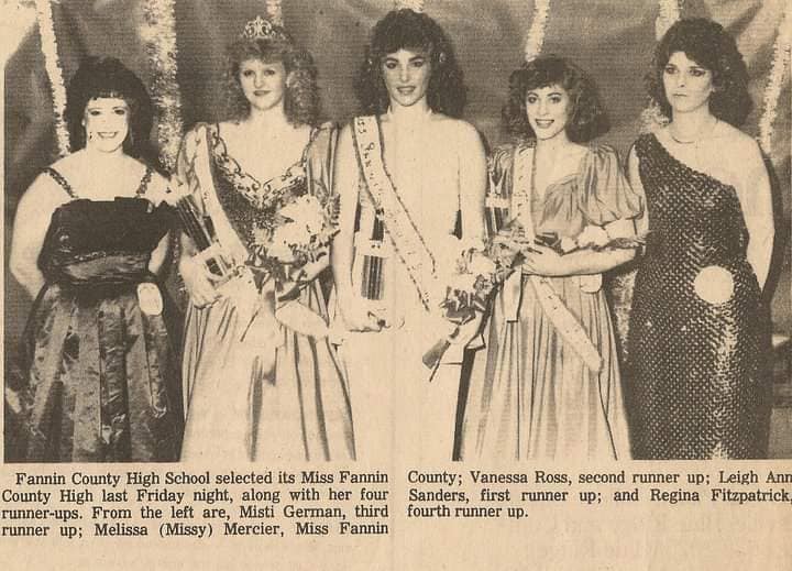 Fannin County High School 1985