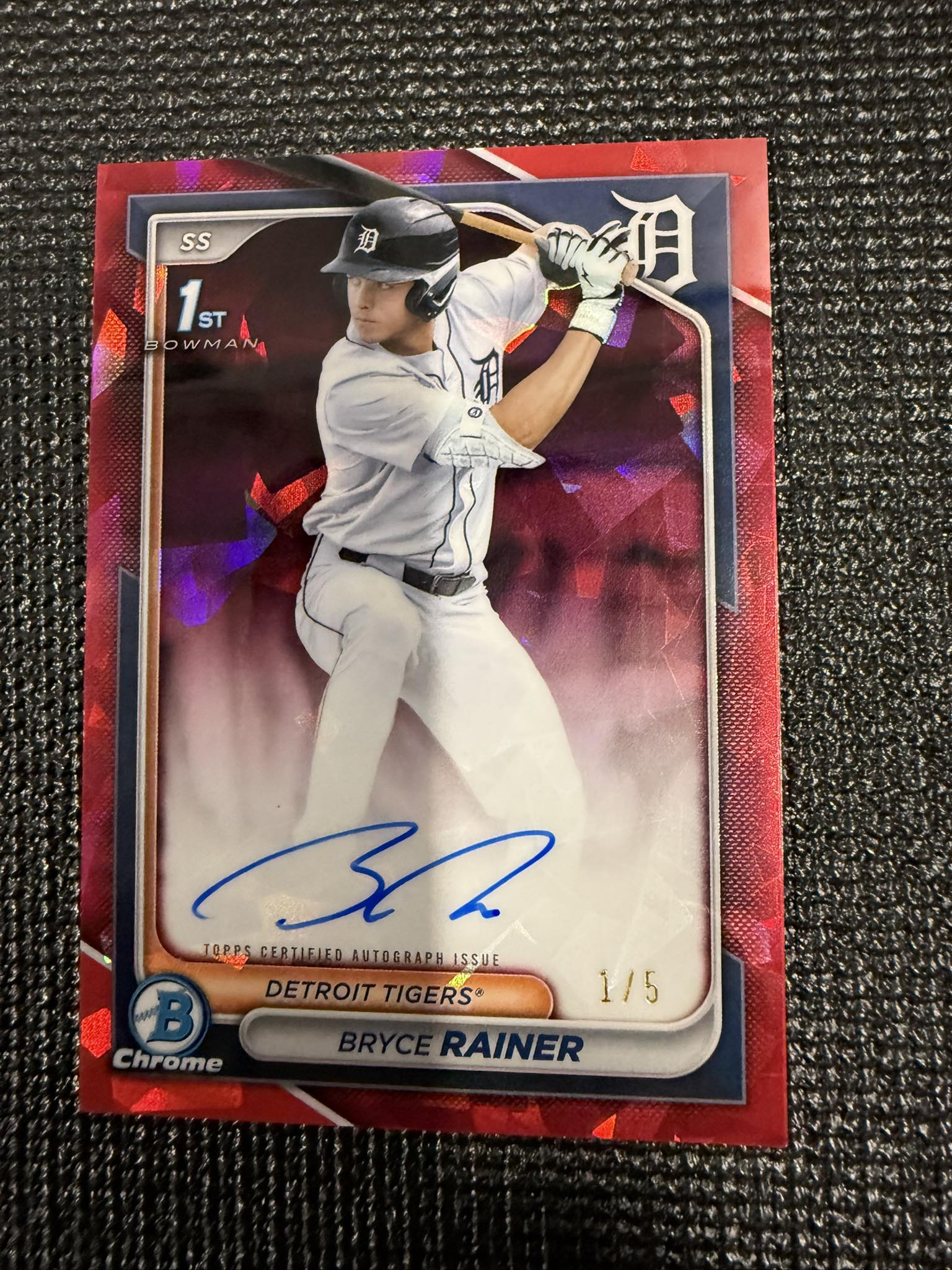 2024 Bowman Draft Sapphire Bryce Rainer Auto RED 1/5 $3500 OBO